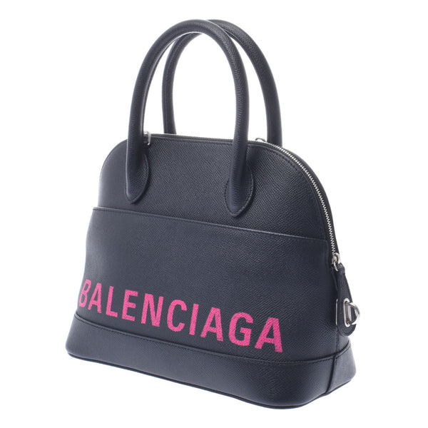 Balenciaga valenciaga Ville顶部把手S Black 518873女士皮革手袋A排名使用的水池
