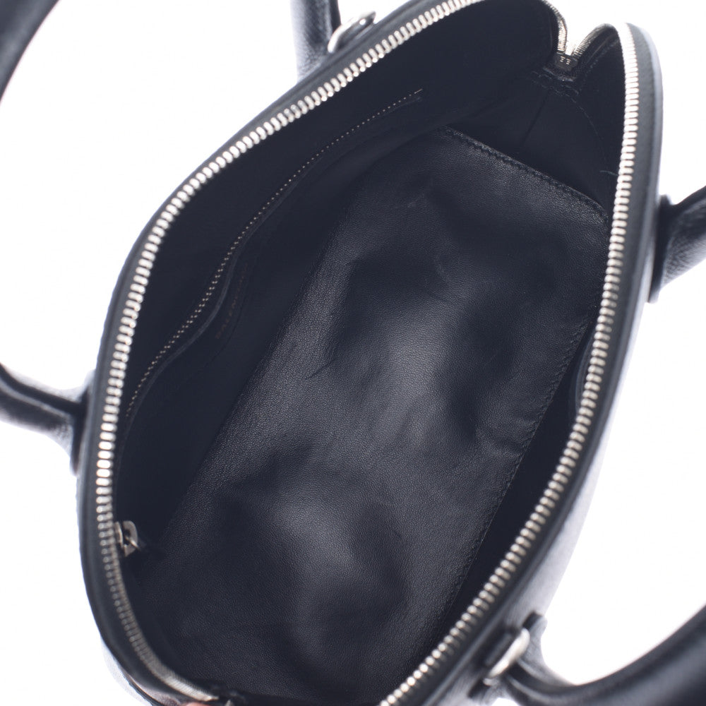 バレンシアガヴィル トップハンドルS 黒 レディース レザー