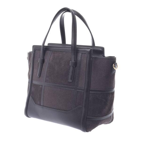 Salvatore Ferragamo Ferragamo Tea Women's Calaf Suede Handbags AB Rank Used Silgrin