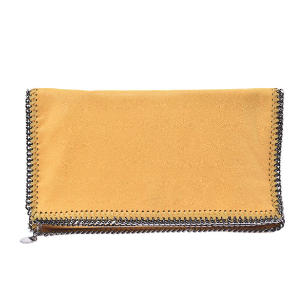 STELLA MCCARTNEY Stella McCartney Fabella Clutch Bag Yellow Women Polyester Second Bag A-Rank Used Silgrin