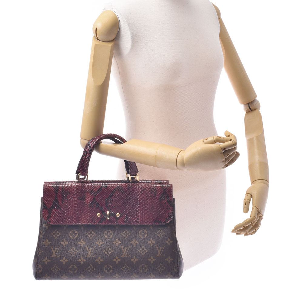 LOUIS VUITTON ルイヴィトン モノグラム ヴィーナス 2WAYバッグ レディース モノグラムキャンバス パイソン ハンドバッグ Aランク  中古 銀蔵