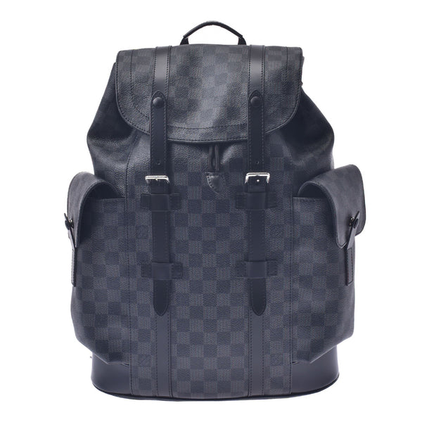 Sinko Used Louis Vuitton Louis Vuitton Damier Graphit Christopher PM N41379 Rucks Day Pack Rank A