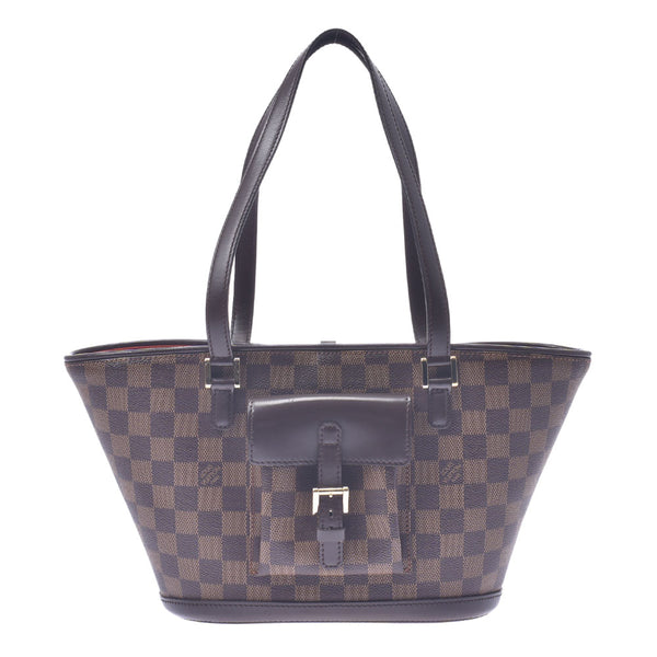 Louis Vuitton Louis Vuitton Damier Manosque PM Brown N51121 Women's Dumie Campbus Handbag B Rank Used Sinkjo