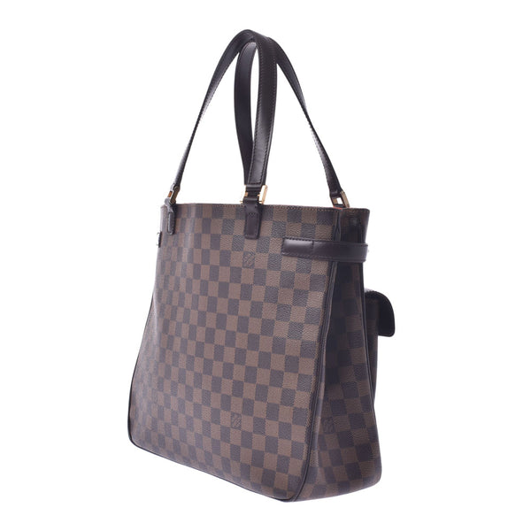 LOUIS VUITTON ルイヴィトンダミエユゼスブラウン N51128 ユニセックスダミエキャンバストートバッグ AB rank used silver storehouse