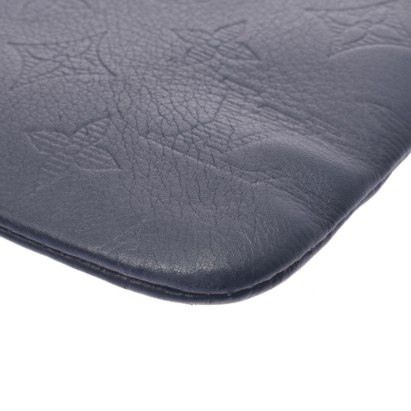 Louis Vuitton Louis Vuitton Monogram Shadow Pochette Discovery Black M62903 Unisex Leather Clutch Bag A-Rank Used Sinkjo