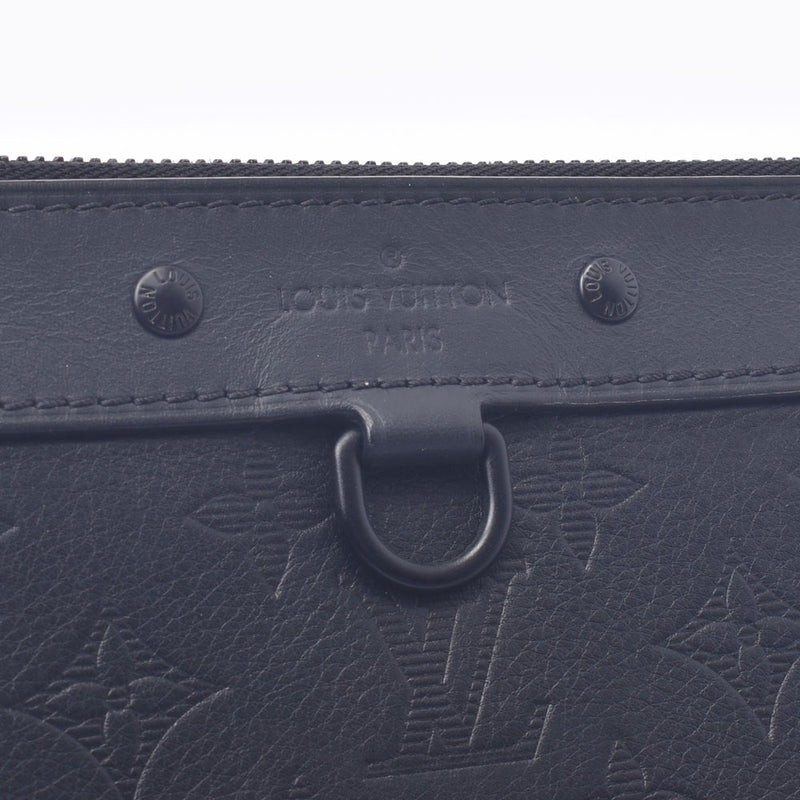 Louis Vuitton Louis Vuitton Monogram Shadow Pochette Discovery Black M62903 Unisex Leather Clutch Bag A-Rank Used Sinkjo