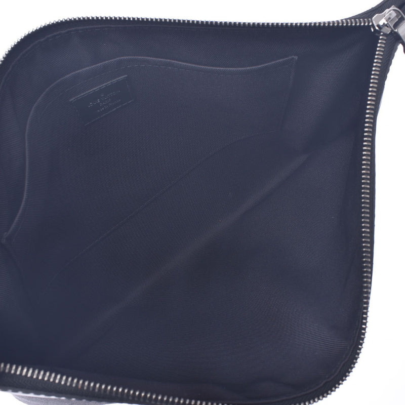LOUIS VUITTON Louis Vuitton Monogram Eclipse Pochette Discovery Black/Grey M62291 Men's Monogram Eclipse Canvas Clutch Bag A Rank Used Ginzo