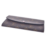 Louis Vuitton Monogram portage Womens Silver Rose Monogram canvas length wallet a