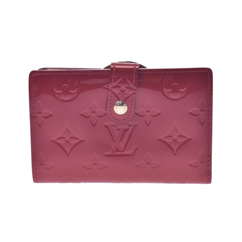 Louis Vuitton Louis Vuitton Verni Portfoille Vienois Maguchi Type Pomuda Mur M91980 Women's Monogram Verni Two Folded Wallets A-Rank Used Silgrin