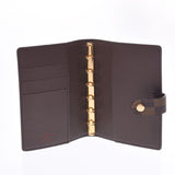 LOUIS VUITTON ルイヴィトンダミエアジェンダ PM brown R20700 ユニセックスダミエキャンバス notebook cover A rank used silver storehouse