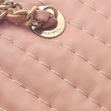 Chanel Chanel V Stitch Chain Handbag Pink Gold Bracket Ladies Lambskin Tote Bag A rank used Silgrin