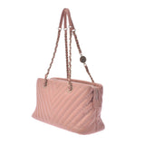 Chanel Chanel V Stitch Chain Handbag Pink Gold Bracket Ladies Lambskin Tote Bag A rank used Silgrin