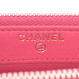 Chanel Chanel Matrasse男孩通道链离合器袋粉色金支架女士羊皮链钱包A-Rank使用Silgrin