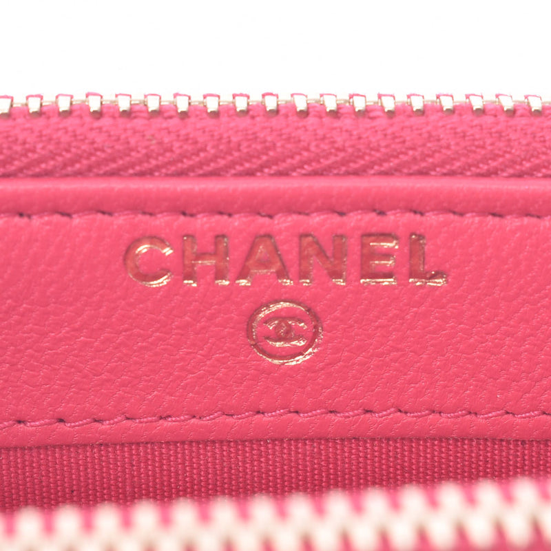 CHANEL Chanel Matelasse Boy Chanel Chain Clutch Bag Pink Gold Clasp Ladies Lambskin Chain Wallet A Rank Used Ginzo