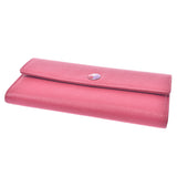 Chanel Chanel Fastener Long Wallet Pink Unisex Caviar Skin Long Wallet B Rank Used Sinkjo