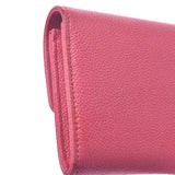 Chanel Chanel Fastener Long Wallet Pink Unisex Caviar Skin Long Wallet B Rank Used Sinkjo