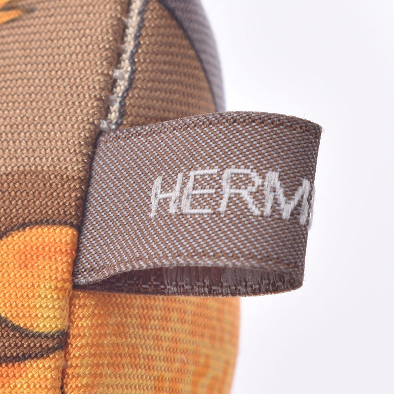 HERMES Hermes Petit Ash Charm Beige Unisex Silk Keychain A Rank Used Ginzo