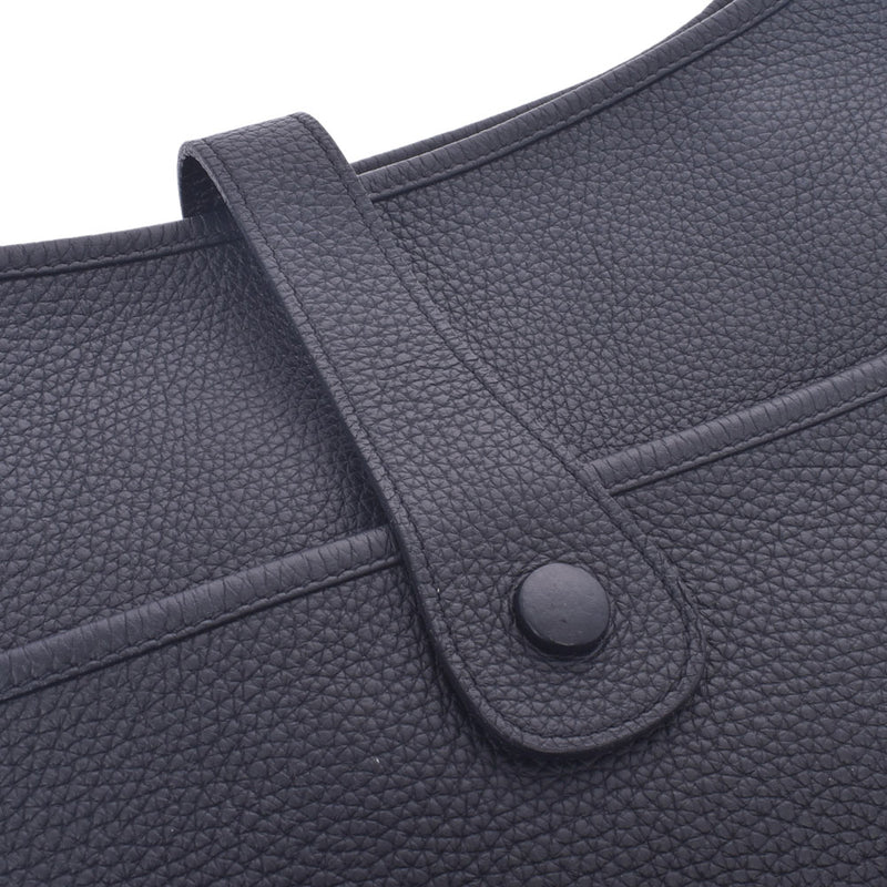 Hermes Hermes Evelin 3 TGM Black Silver Bracket □ P Engraved (around 2012) Unisex Triyo Clemance Shoulder Bag AB Rank Used Silgrin