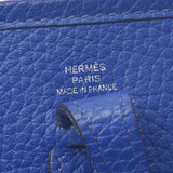Hermes Hermes Evelin TPM亚马逊蓝色电动银色支架C刻（2018年左右）女士Triyo Promance单肩包A-Rank使用Silgrin