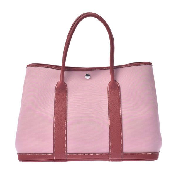 HERMES Hermes Garden Party 36 Tote Rose Sakura T-Engraved (circa 2015) Ladies Twal/Vasch Country Handbag A Rank Used Ginzo