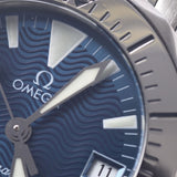 Omega Omega Seamaster Jack Miyaur 1500 Limited 2584.80 Women's SS Watch Quartz Blue Characters A-Rank Used Sinkjo
