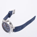 Louis Vuitton Louis Vuitton Tambourg Legatta Chronograph Lv Cup Q102D Men's SS / Rubber Watch Quartz Blue Diagram AB Rank Used Silgrin