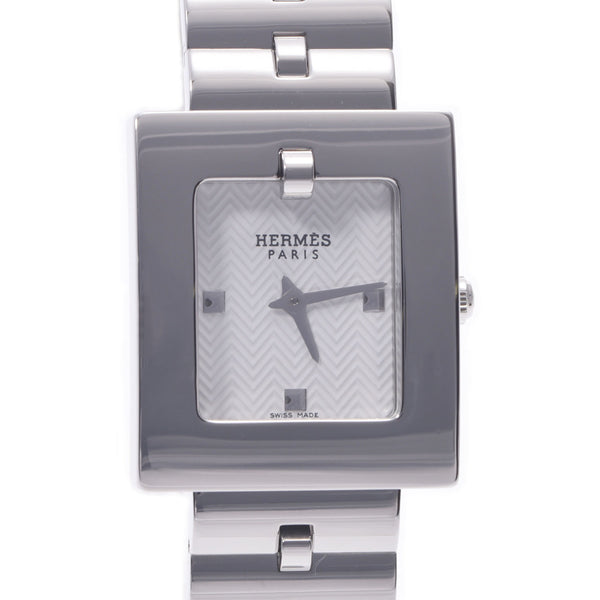 HERMES Hermes Belt Watch BE1.110 Ladies SS Watch Quartz White Dial A Rank Used Ginzo