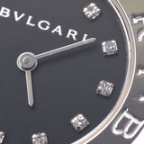 BVLGARI Bvlgari Bvlgari Bvlgari 26 12P Diamond BB26SS Ladies SS Watch Quartz Black Dial A Rank Used Ginzo