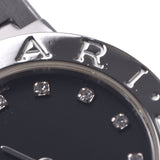 BVLGARI Bvlgari Bvlgari Bvlgari 26 12P Diamond BB26SS Ladies SS Watch Quartz Black Dial A Rank Used Ginzo