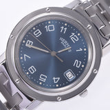 Hermes Hermes Clipper CL6.710 Men SS Watch Quartz Blue Character A-Rank Used Silgrin