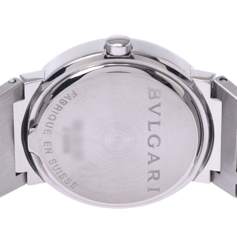 BVLGARI ブルガリ ブルガリブルガリ26 12Pダイヤ BB26SS レディース SS 腕時計 クオーツ 黒文字盤 Aランク 中古 銀蔵