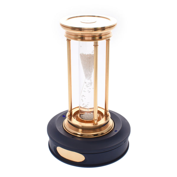 De Beers デビアス ミレニアムアワーグラス 砂時計 世界2000個限定 ユニセックス ダイヤモンド GP 置時計 Aランク 中古 銀蔵