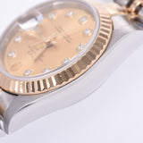 ROLEX Rolex Datejust 10P Diamond 69173G Ladies YG/SS Watch Automatic Winding Champagne Dial A Rank Used Ginzo