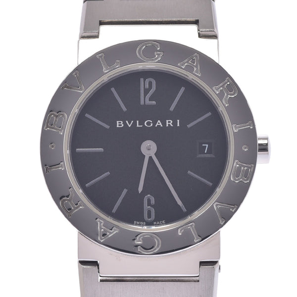 BVLGARI Bvlgari Bvlgari 26 BB26SS Ladies SS Watch Quartz Black Dial A Rank Used Ginzo