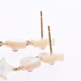 Other Tous Tous Super Power Bear / Heart / Star Motif I Line Multicolor Women's K18YG / White Butterfly Shell Earrings A Rank Used Sinkjo