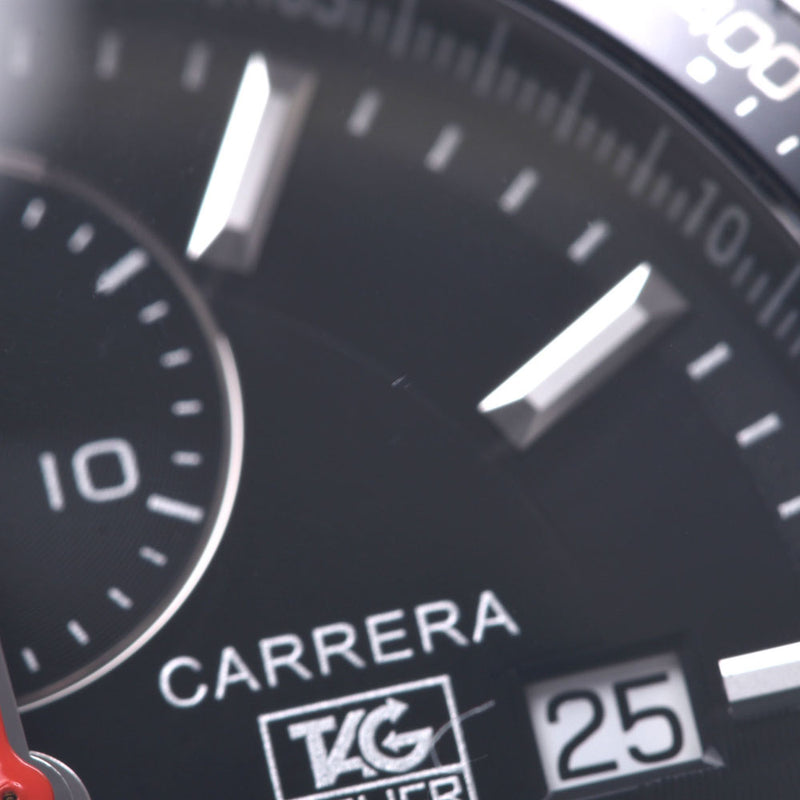TAG HEUER タグホイヤー カレラ クロノグラフ CV2014-2 メンズ SS 腕時計 自動巻き 黒文字盤 Aランク 中古 銀蔵