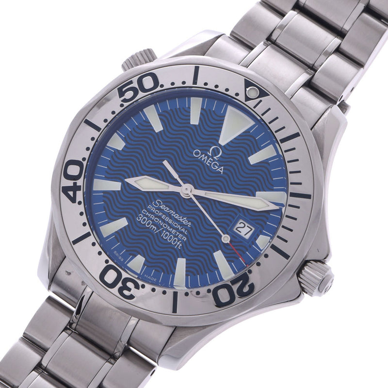 OMEGA Omega Seamaster Professional 300 2255.80 Men SS Watch Automatic Rolling Blue Characters A-Rank Used Silgrin