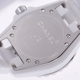 CHANEL Chanel J12 33mm 8P Diamond H2422 Women White Ceramic / SS Watch Quartz Shell Dijacker A-Rank Used Sinkjo
