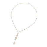 MILA SCHON Mirror Show Diamond 0.47ct Ladies K18 YG Necklace A-Rank Used Silgrin