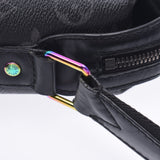 LOUIS VUITTON 路易威登单色 Eclipse 阿波罗信使 MM 片段黑色/灰色 M43411 男士单色 Eclipse 帆布肩包 B 级二手银藏