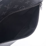 LOUIS VUITTON 路易威登单色 Eclipse 阿波罗信使 MM 片段黑色/灰色 M43411 男士单色 Eclipse 帆布肩包 B 级二手银藏