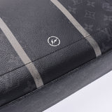 LOUIS VUITTON 路易威登单色 Eclipse 阿波罗信使 MM 片段黑色/灰色 M43411 男士单色 Eclipse 帆布肩包 B 级二手银藏