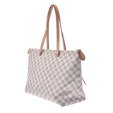 Louis Vuitton Louis Vuitton Damier Azuriena MM White N44040 Women's Damier Azul Canvas Tote Bag A-Rank Used Silgrin