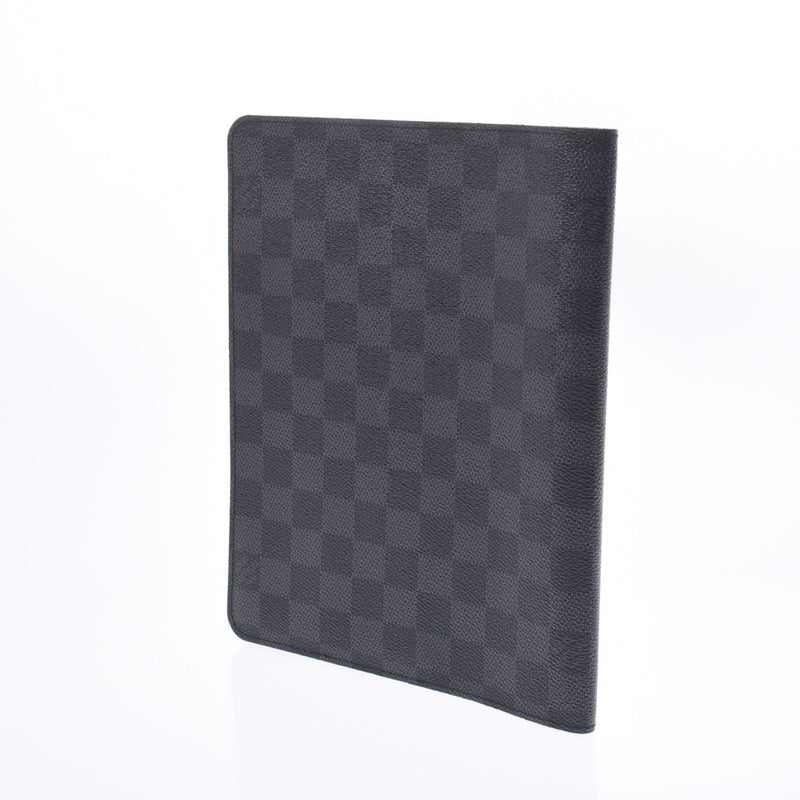 Louis Vuitton Desk Agenda Cover In Damier Graphite Canvas