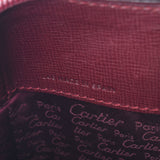 Cartier Cartier Tote Bag Mastline Backpack Bordeaux Women's Curf Rucks Day Pack AB Rank Used Silgrin