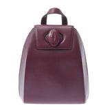Cartier Cartier Tote Bag Mastline Backpack Bordeaux Women's Curf Rucks Day Pack AB Rank Used Silgrin