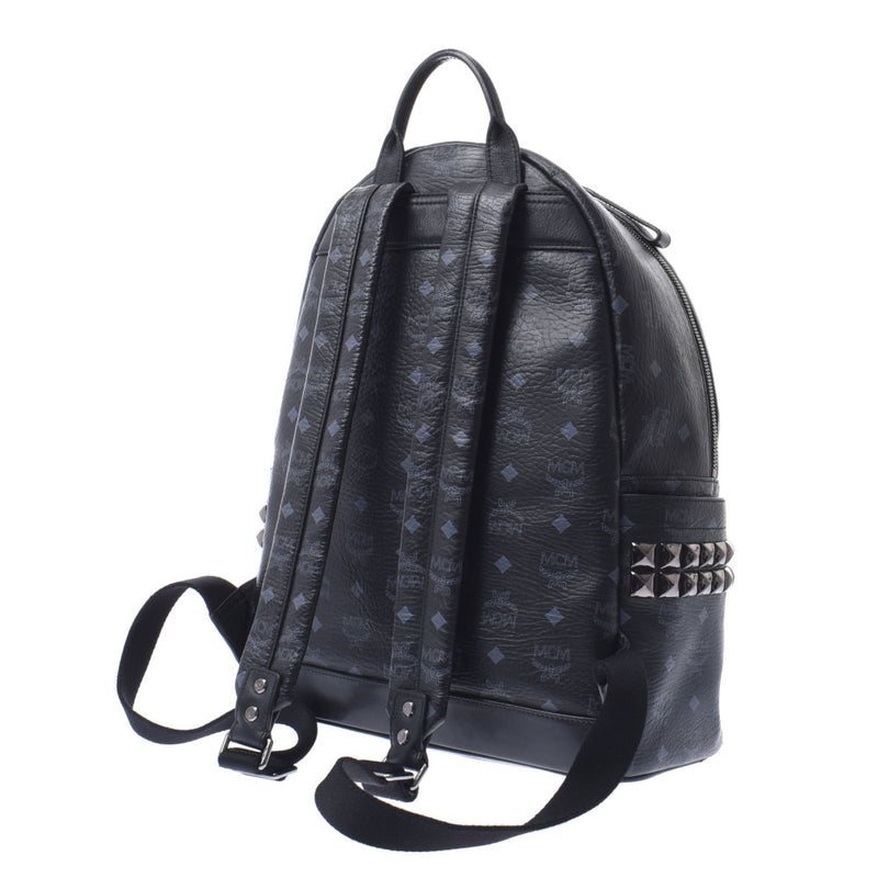 MCM MCM Backpack Studs Black Unisex Rucks Day Pack AB Rank Used Silgrin