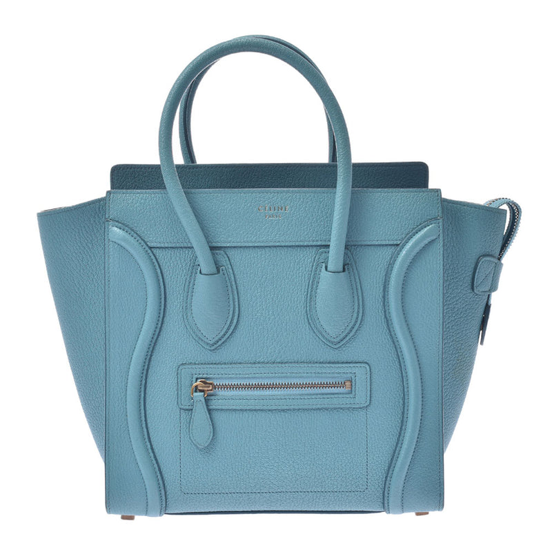 Celine Luggage Micro Shopper Light Blue Women s Handbag CELINE