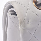 CHANEL 香奈儿马特拉塞链肩双皮瓣灰色金配件女士羊皮肩包 B 级二手银藏