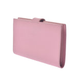 Chanel Chanel Garine Long Wallet Pink Women's Caviar Skin Two Folded Wallets AB Rank Used Silgrin